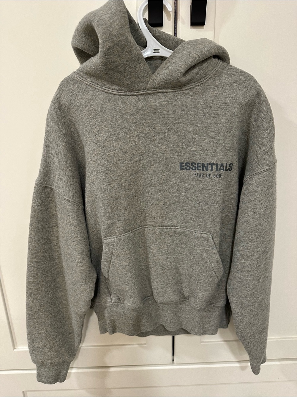 Fear of God Essentials Kids Gray Pullover Hoodie